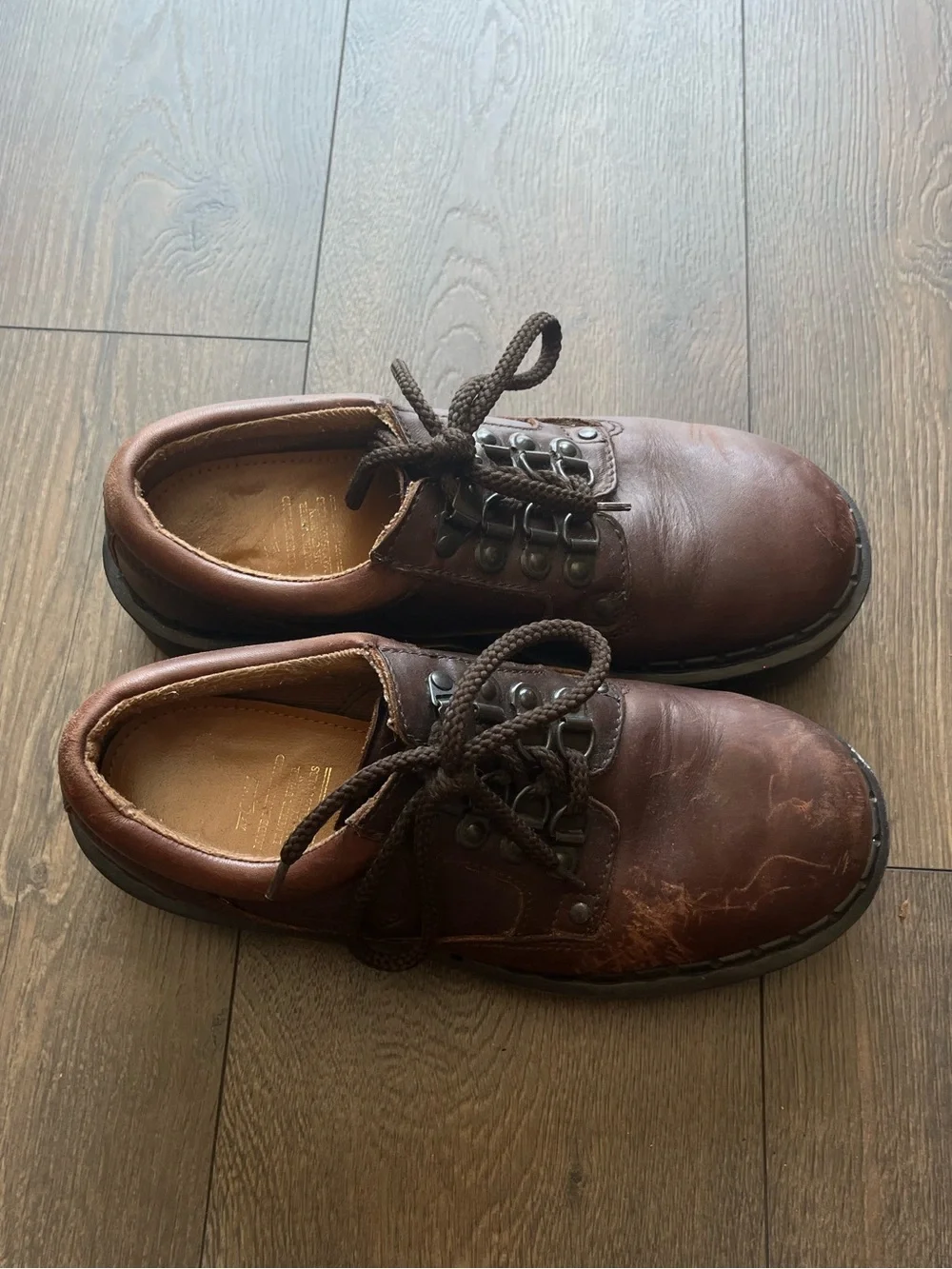 Vintage Dr. Martens Chunky Platform Leather Oxfords Shoes